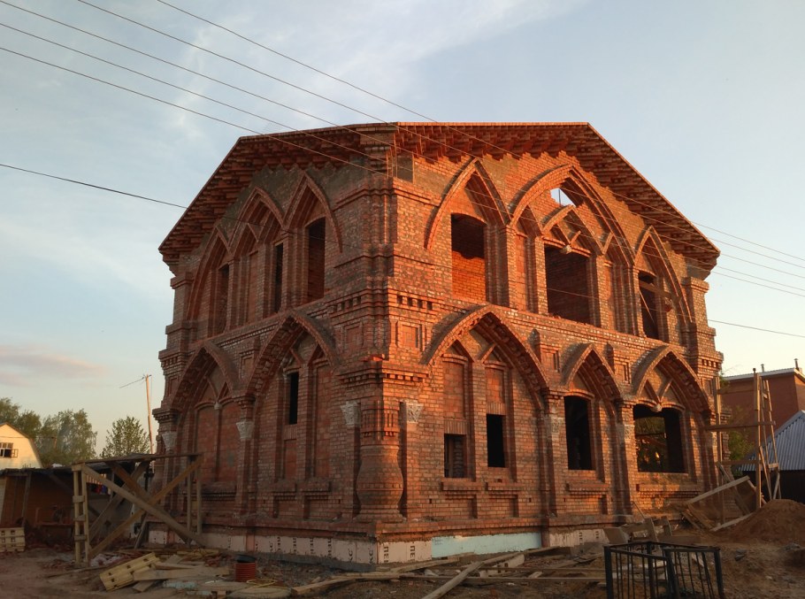 Кирпичные дома в русском стиле