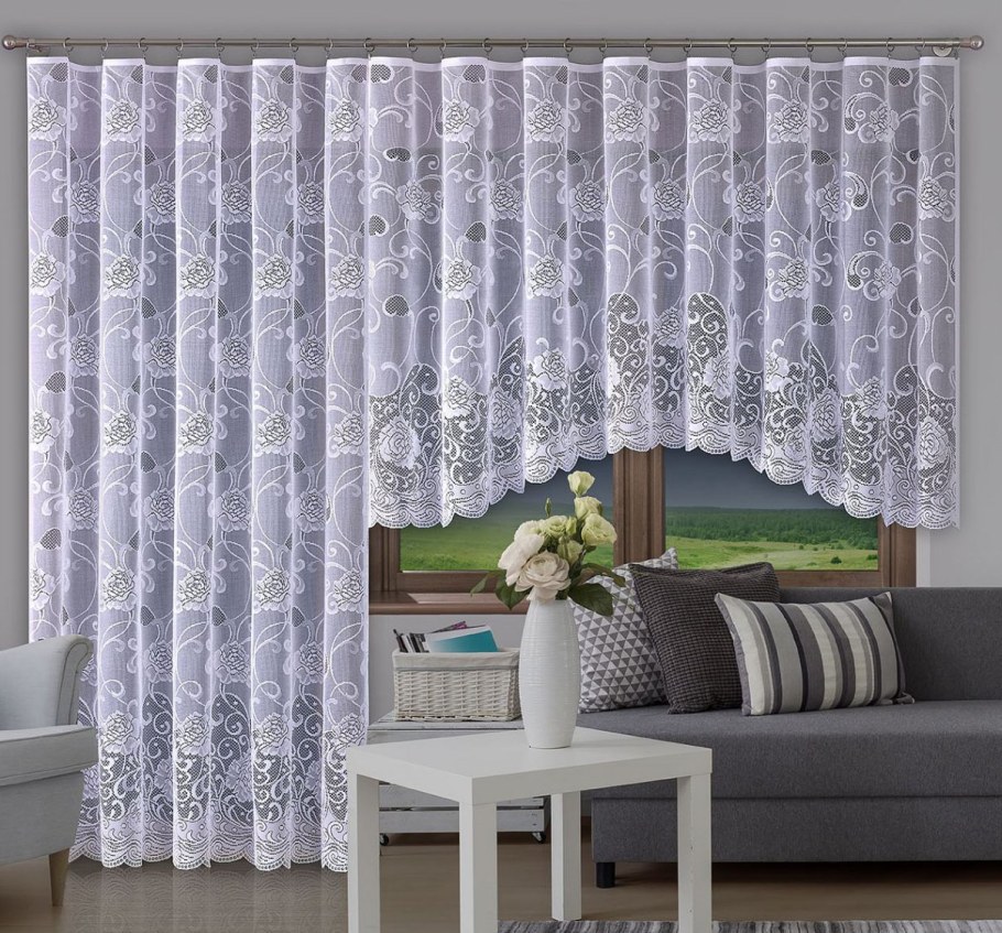 Тюль короткая надставить