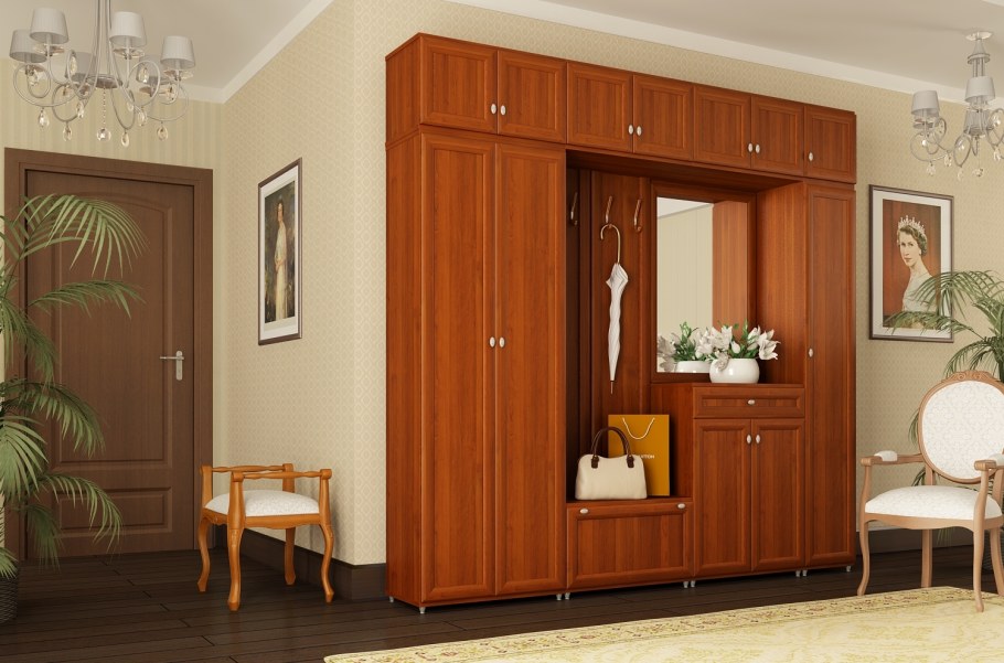 Прихожая цвет итальянский орех