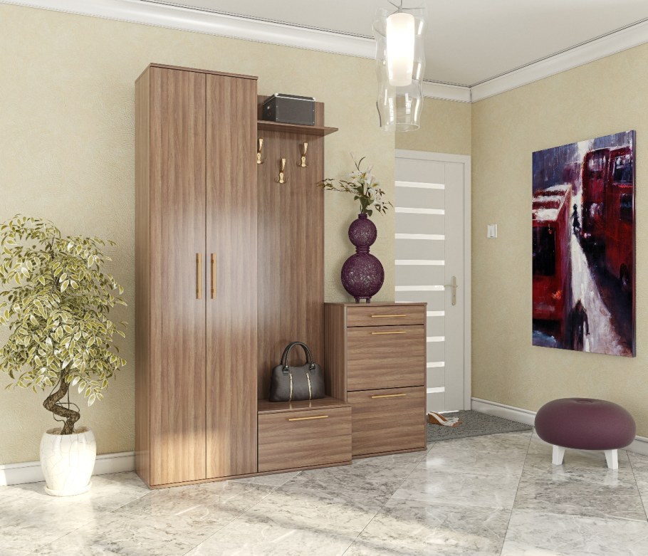 Прихожая дуб крафт золотой