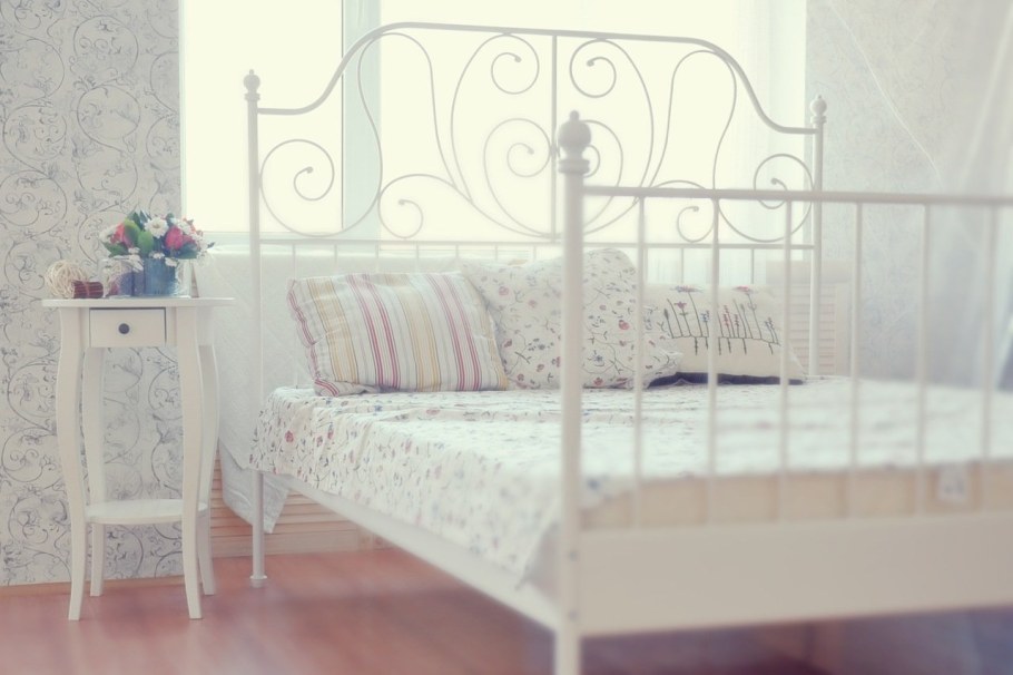 Белая кованая кровать икеа