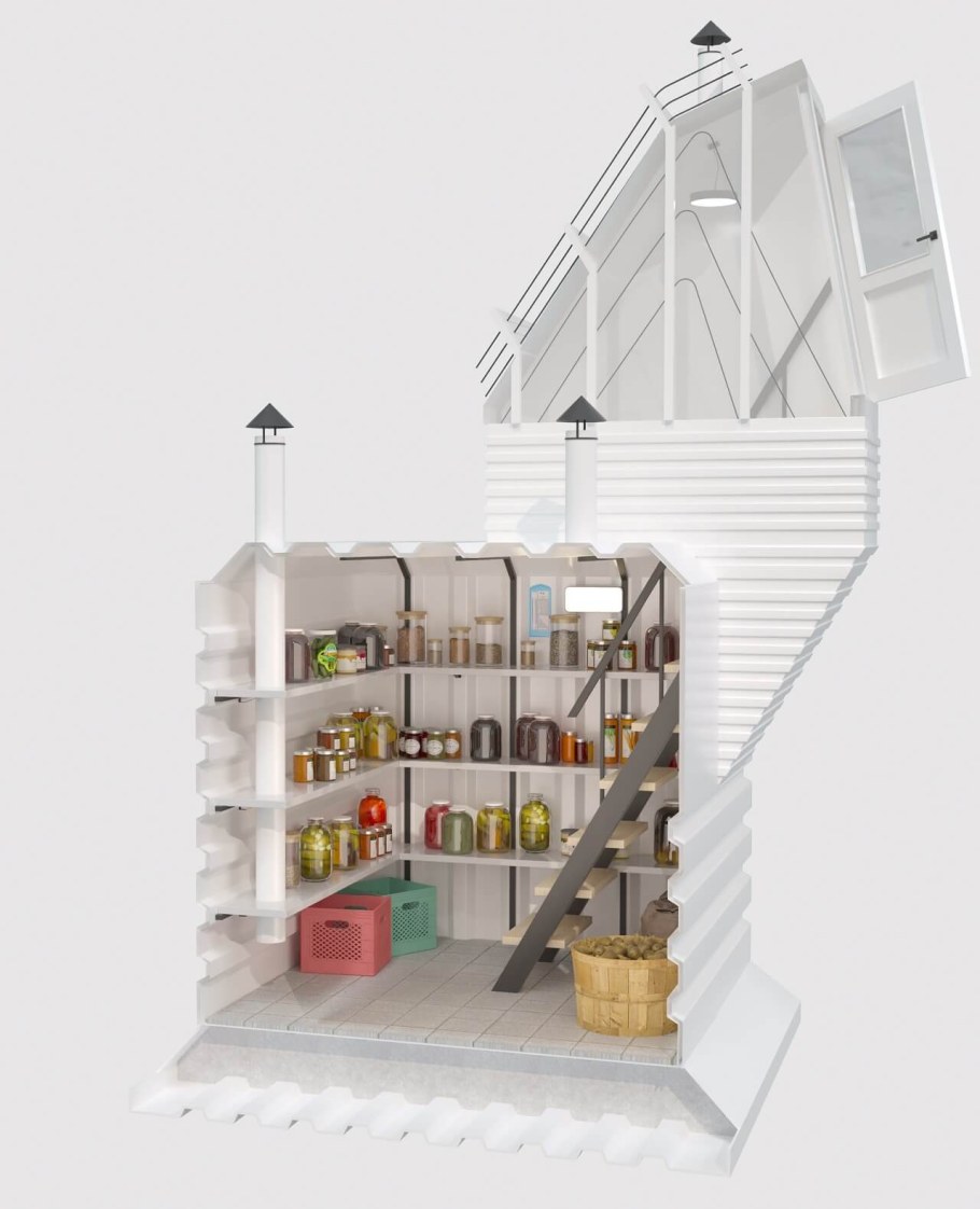 Погреб Амбар пологий