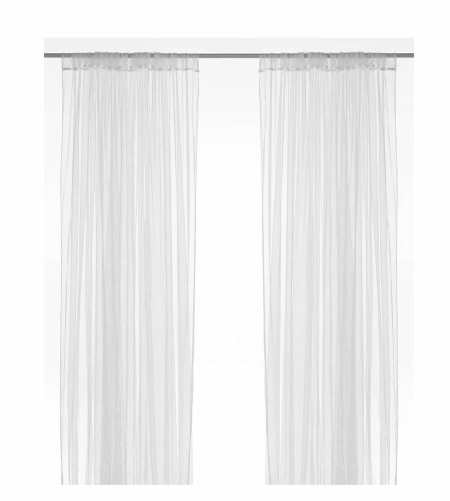 Solfrid СОЛЬФРИД гардины, 2 шт., белый/спираль, 145x270 см