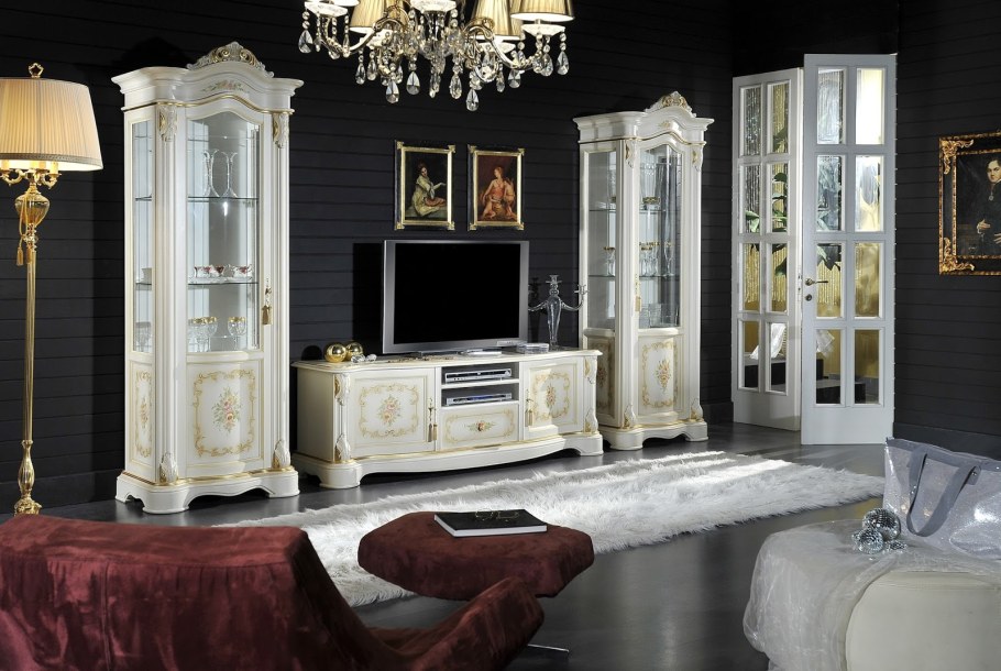 Итальянская классическая мебель гостиная Регина