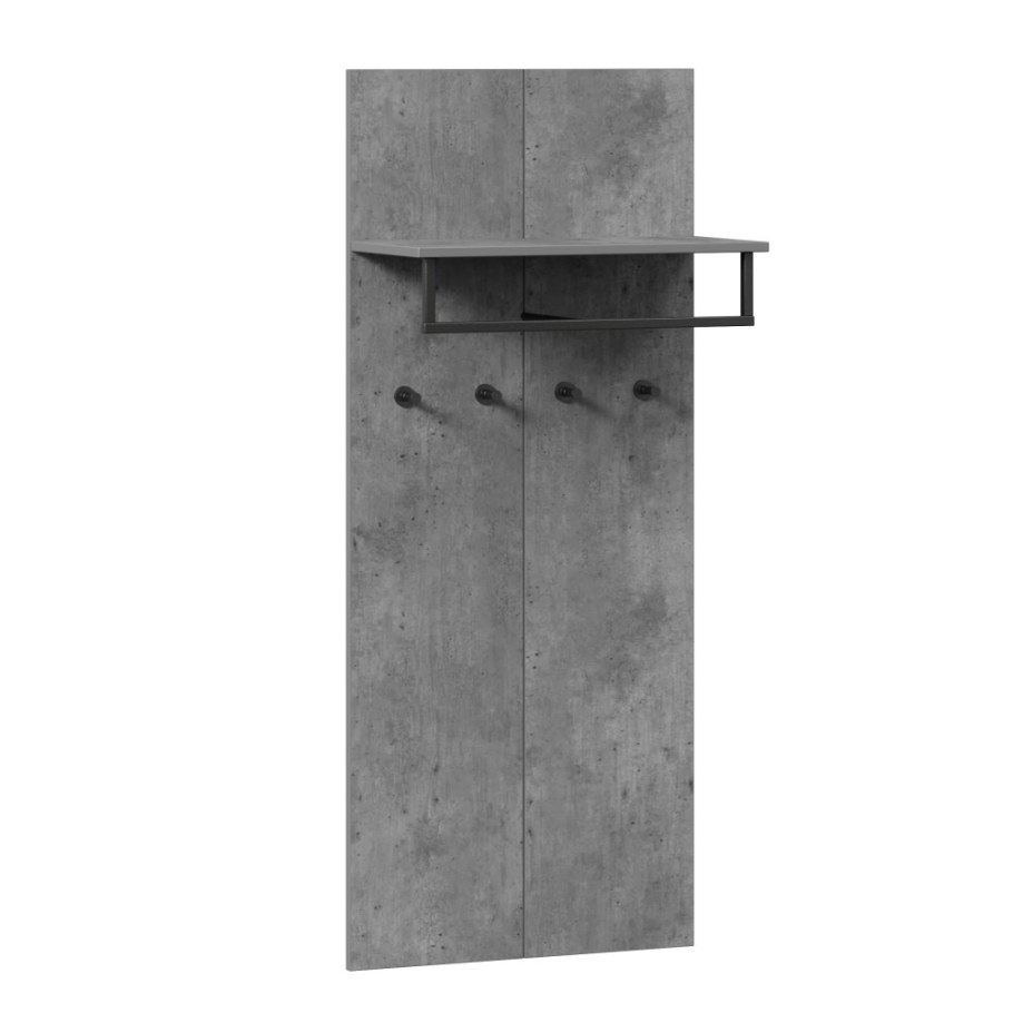 Прихожая Кензо вешалка крафт/Метрополитан грей БТС