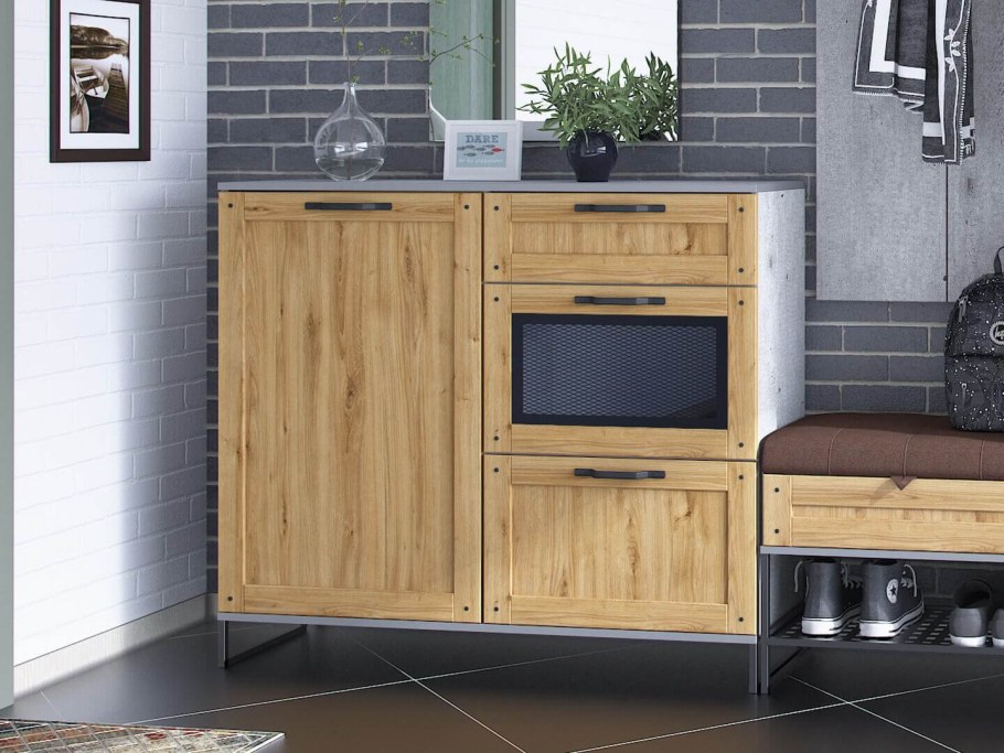 Дуб крафт Метрополитан грей прихожая