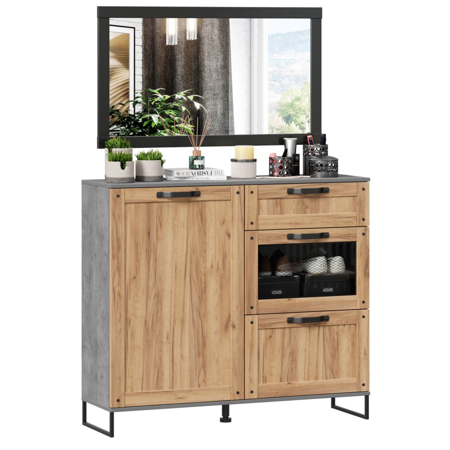 Тумба комбинированная Сидней (Метрополитан грей)