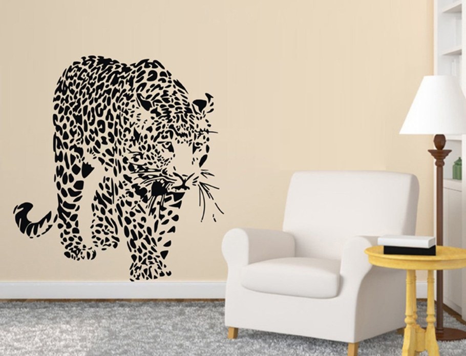 Интерьерная наклейка леопард
