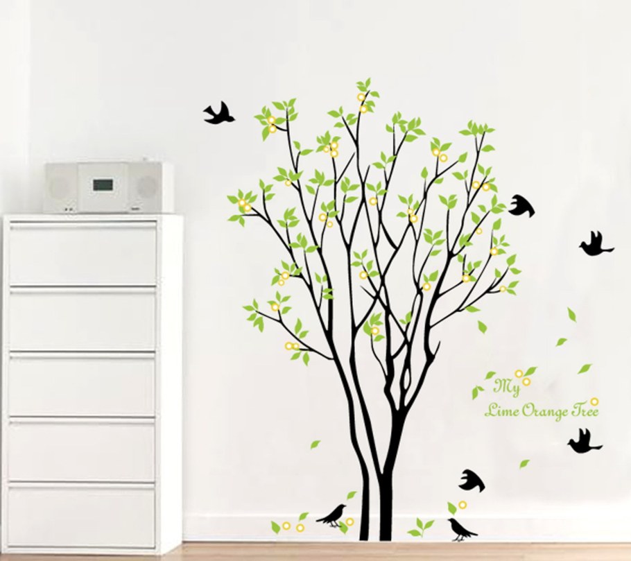 Виниловые наклейки на стену Весна