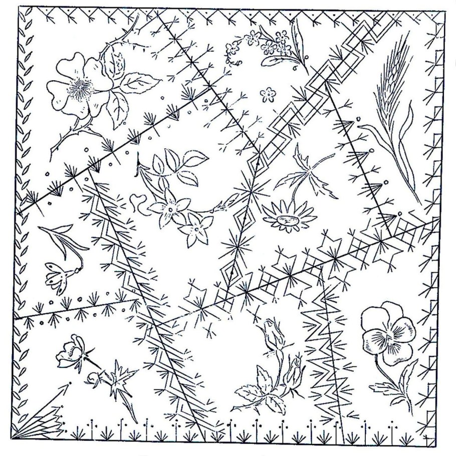 Узоры для вышивки Стежки