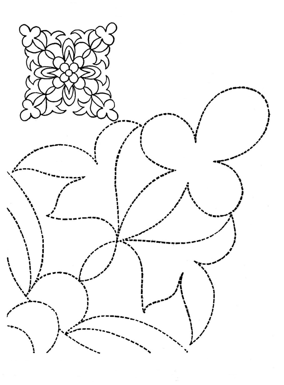 Стежка трапунто схемы