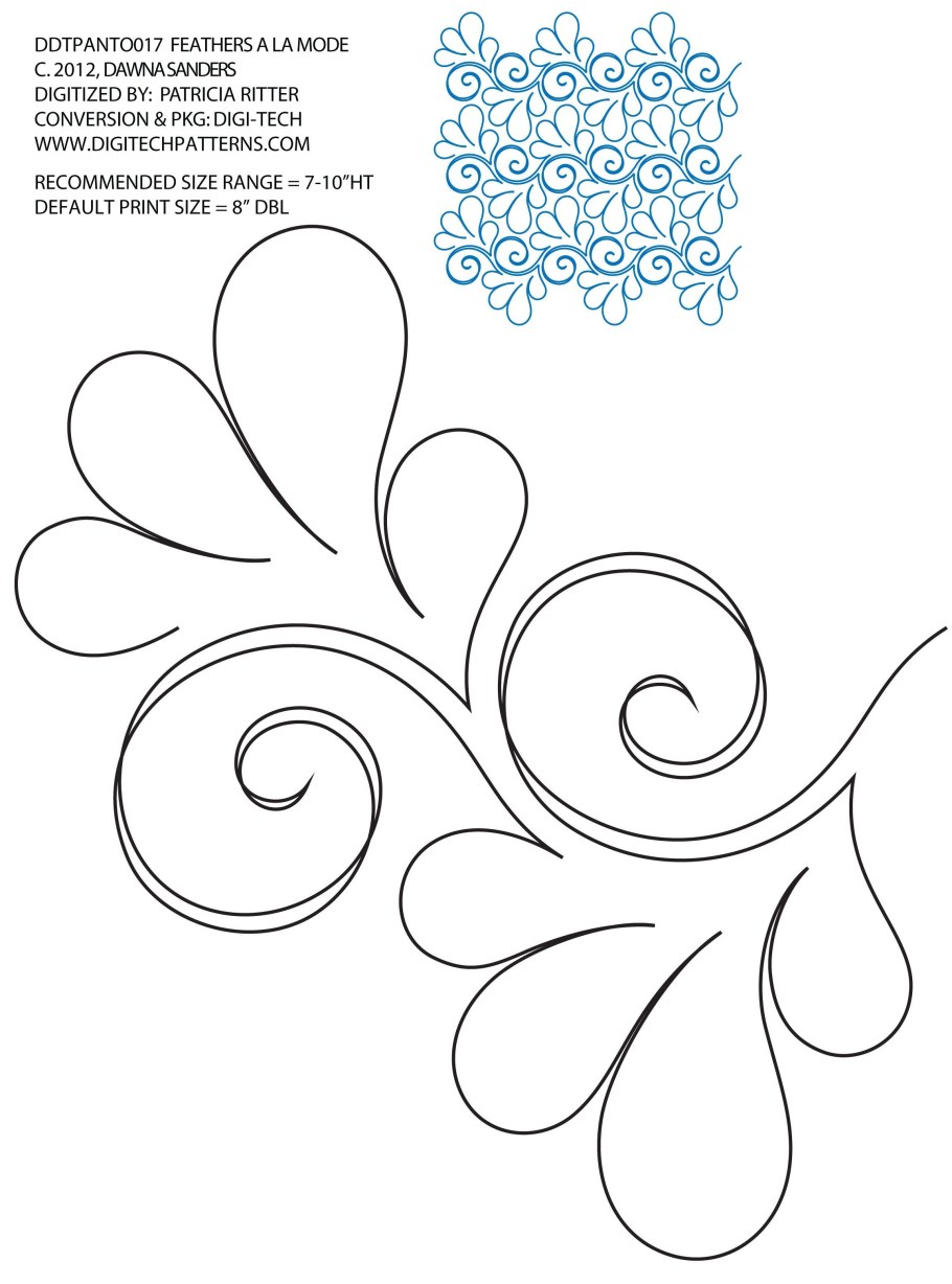 Схемы для Стежки бордюра квилта