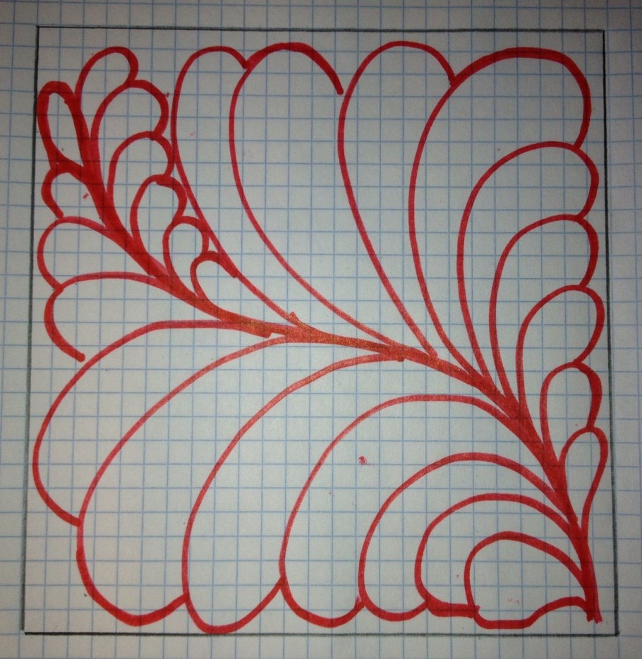 Свободно ходовая стежка перья