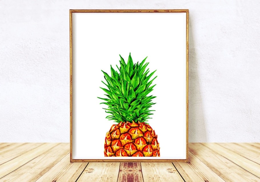 Постер ананас 50х70 см.