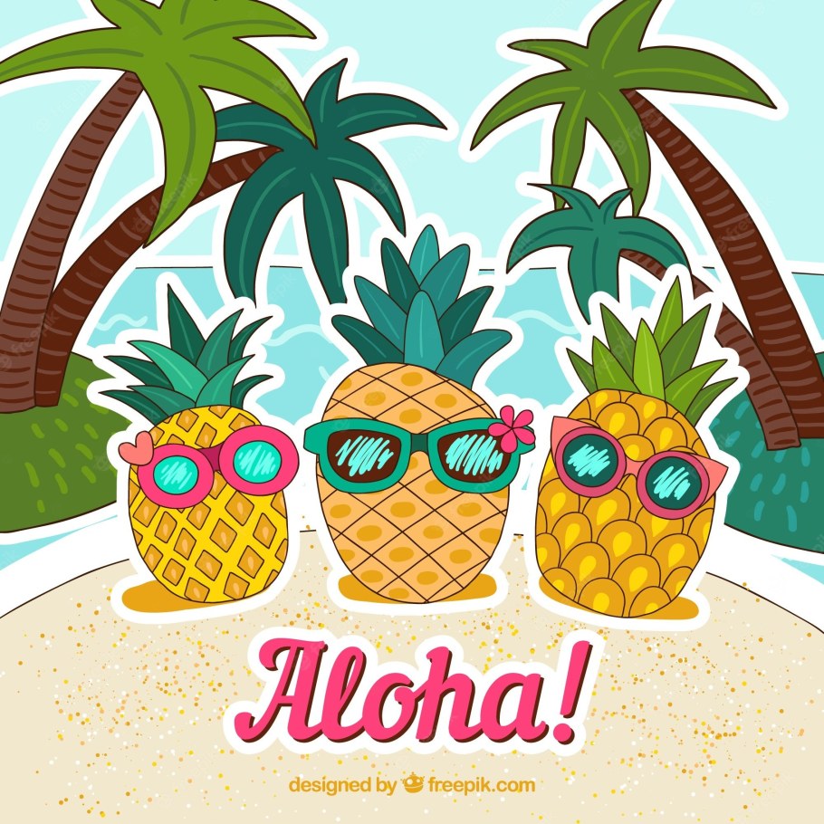 Гавайская вечеринка ананас