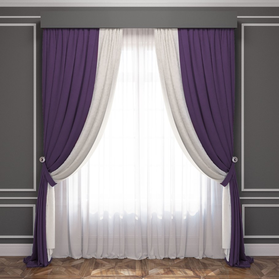 Комплект штор с подхватами Латур