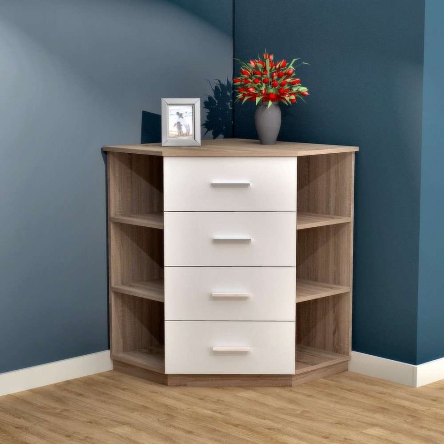 Угловой комод дуб сонома