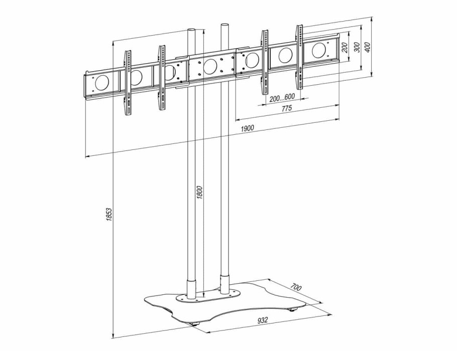 157.310-00-00 Стойка для шкафов