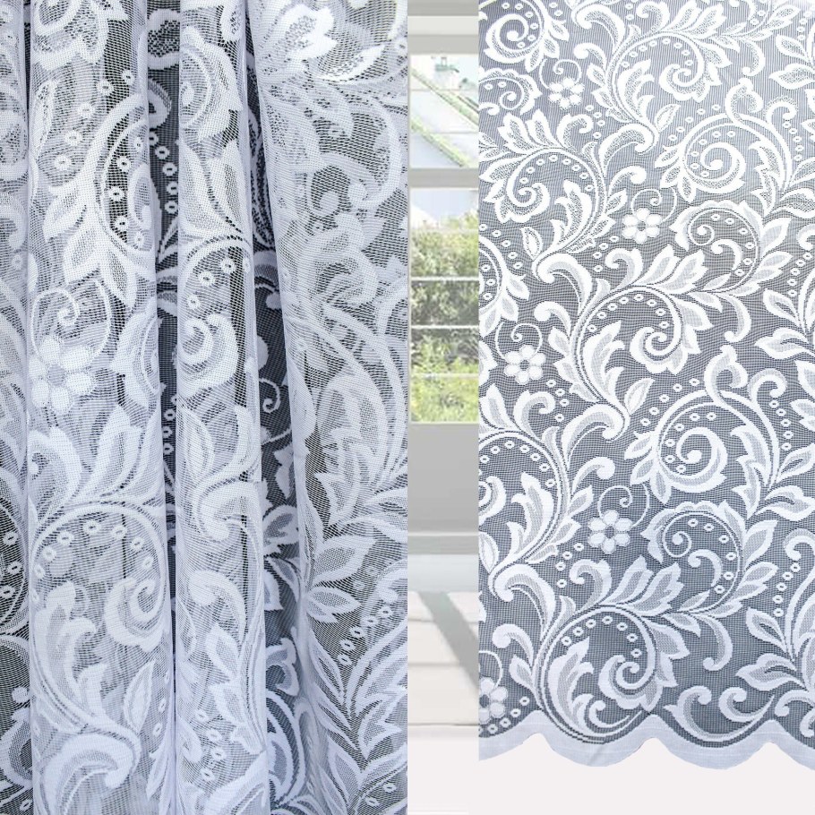 Тюль жаккард Ришелье