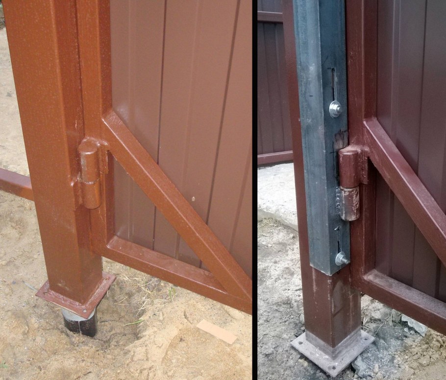 Крепление ворот