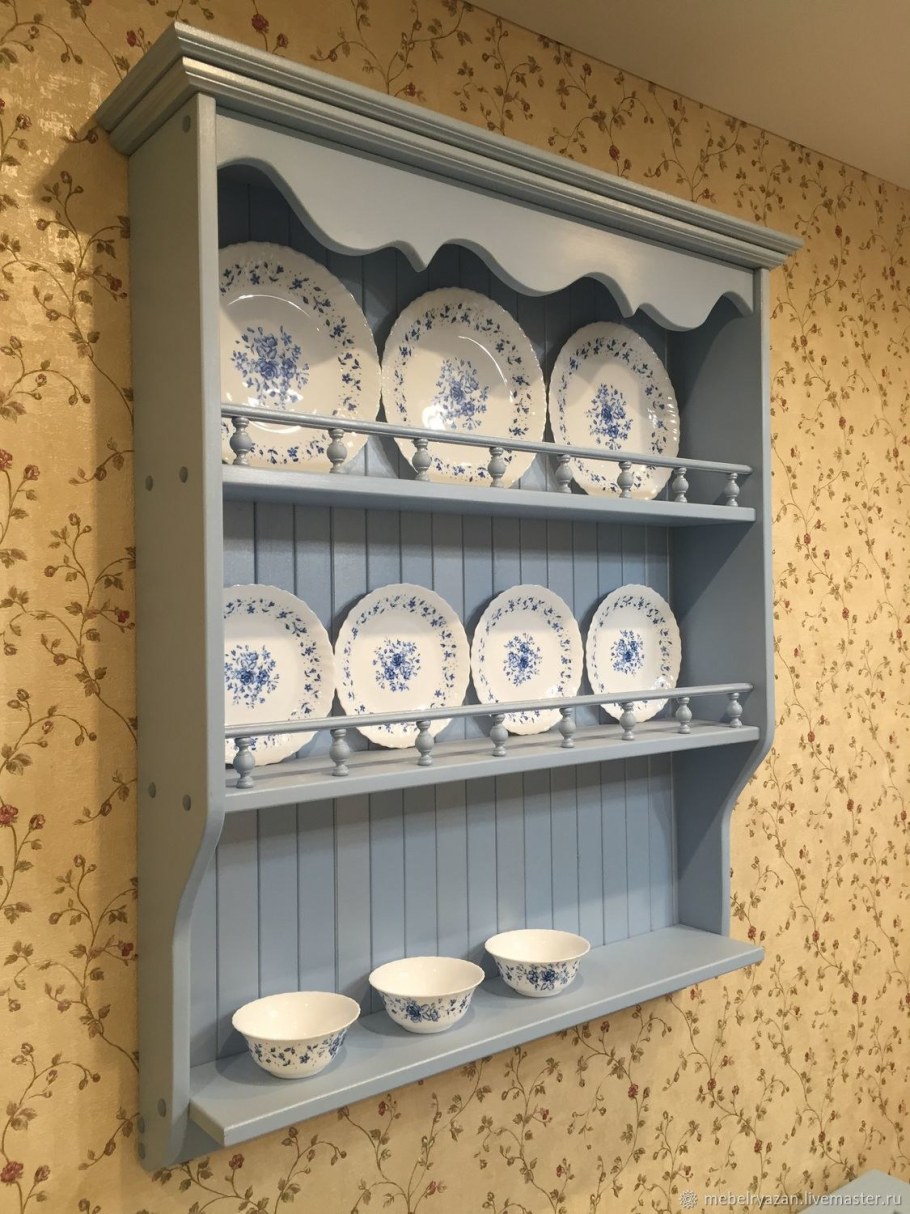 Полка для тарелок в стиле Прованс