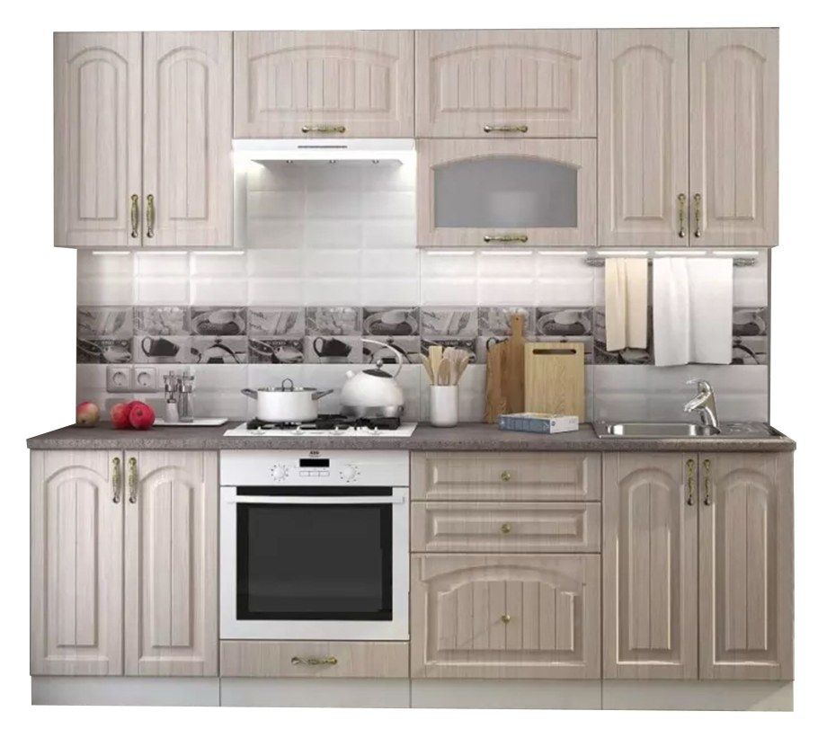 Кухня Верона ясень золото угловая