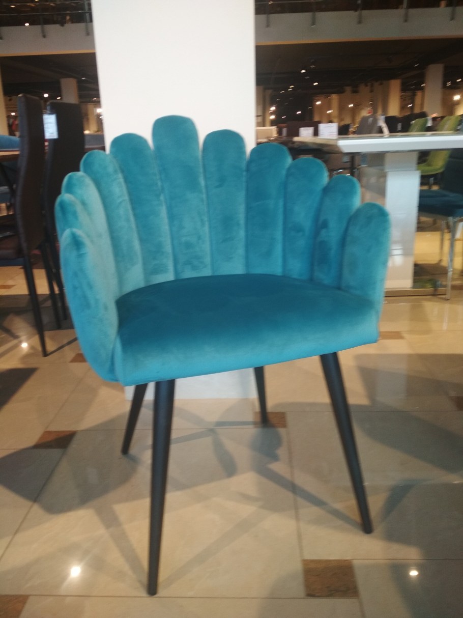 Стул MK-4346-gr Ракушка серый