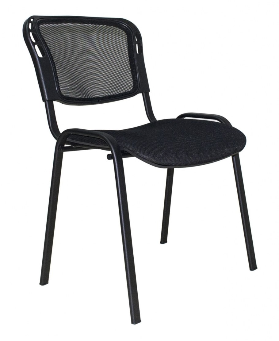 Офисный стул изо хром сетка однослойная плюс