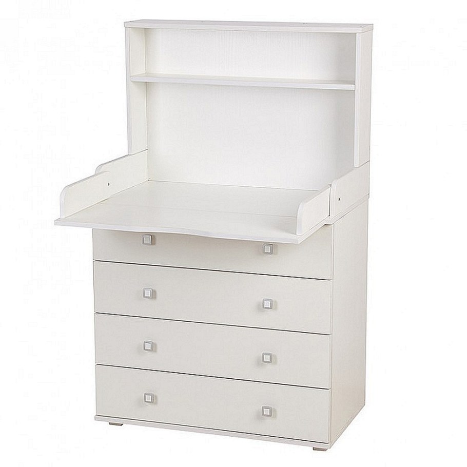 Комод Polini Kids simple 1980 серый-белый