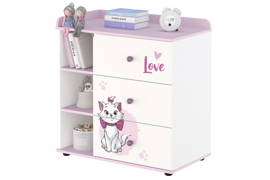 Комод полини розовый