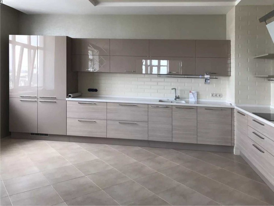 Кухня мокко капучино глянец капучино