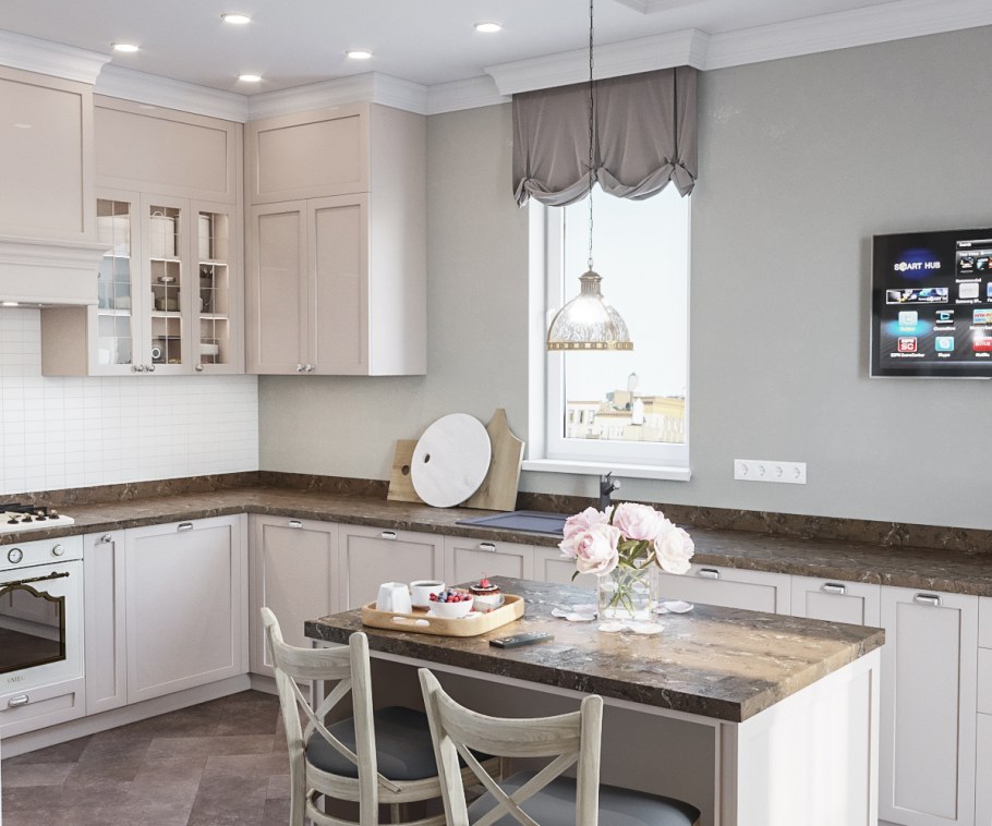 Кухня Неоклассика капучино