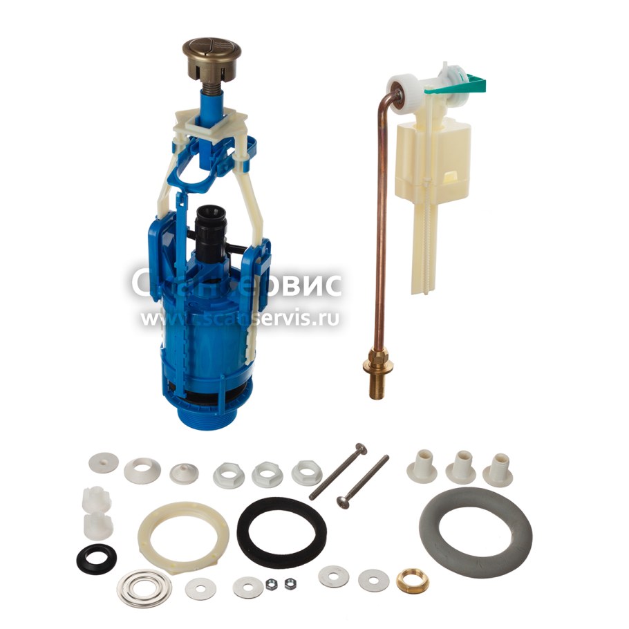 Арматура бачка унитазов Kerasan Retro и Waldorf моноблок