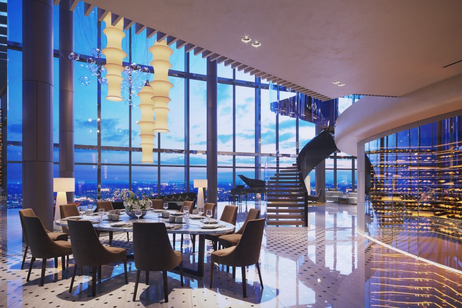 Москва Сити башня Федерация пентхаус