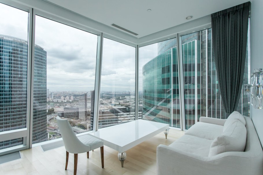 Москоу Сити внутри квартиры