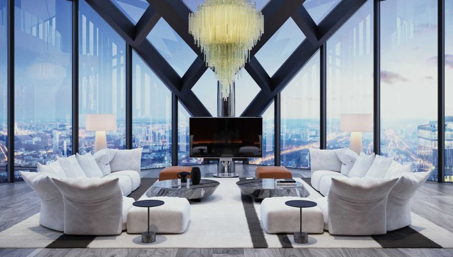 Москва Сити башня Федерация пентхаус