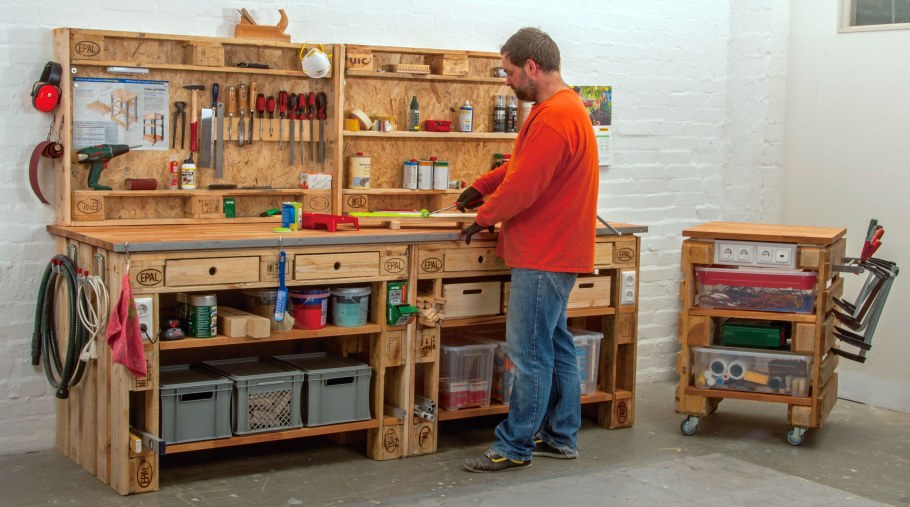 Верстак из паллет