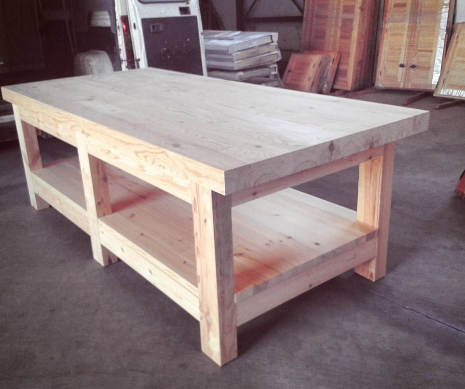 Верстак из бруса 100×100