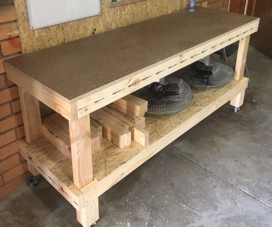 Столярный верстак из поддонов