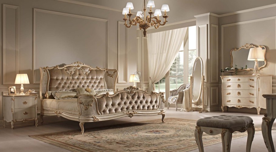 Итальянская мебель для спальни классика модель Регина