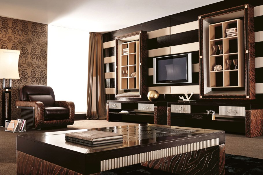 Гостиная стенка арт деко Италия