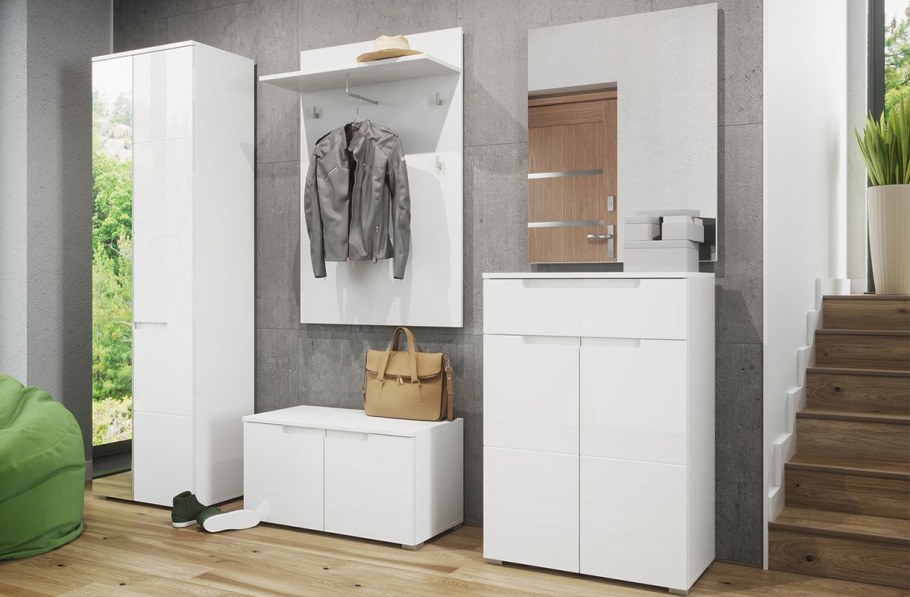 Прихожая Модерн белый глянец