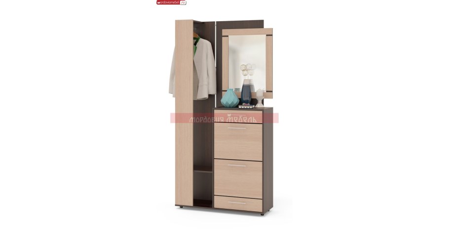 Прихожая ВШ-2.2 клен красный