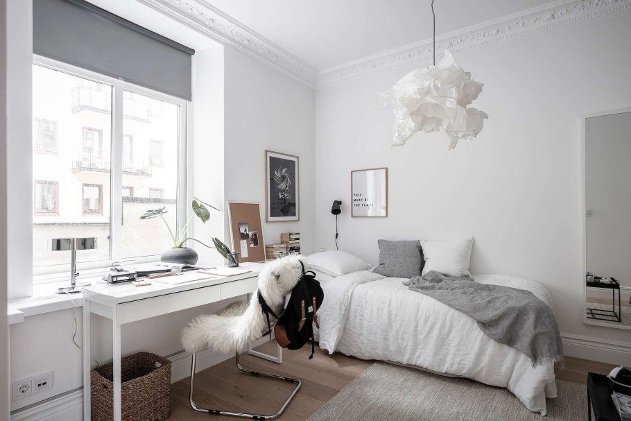 Спальня кабинет в скандинавском стиле