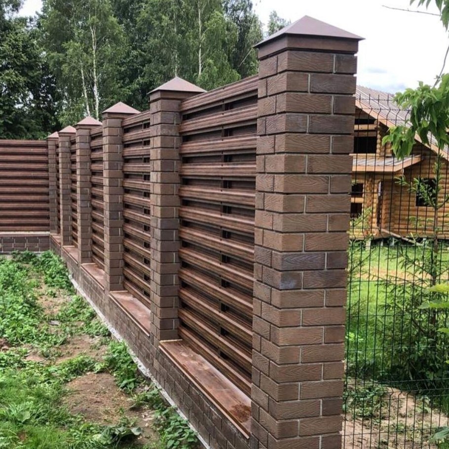 Забор евроштакетник ранчо