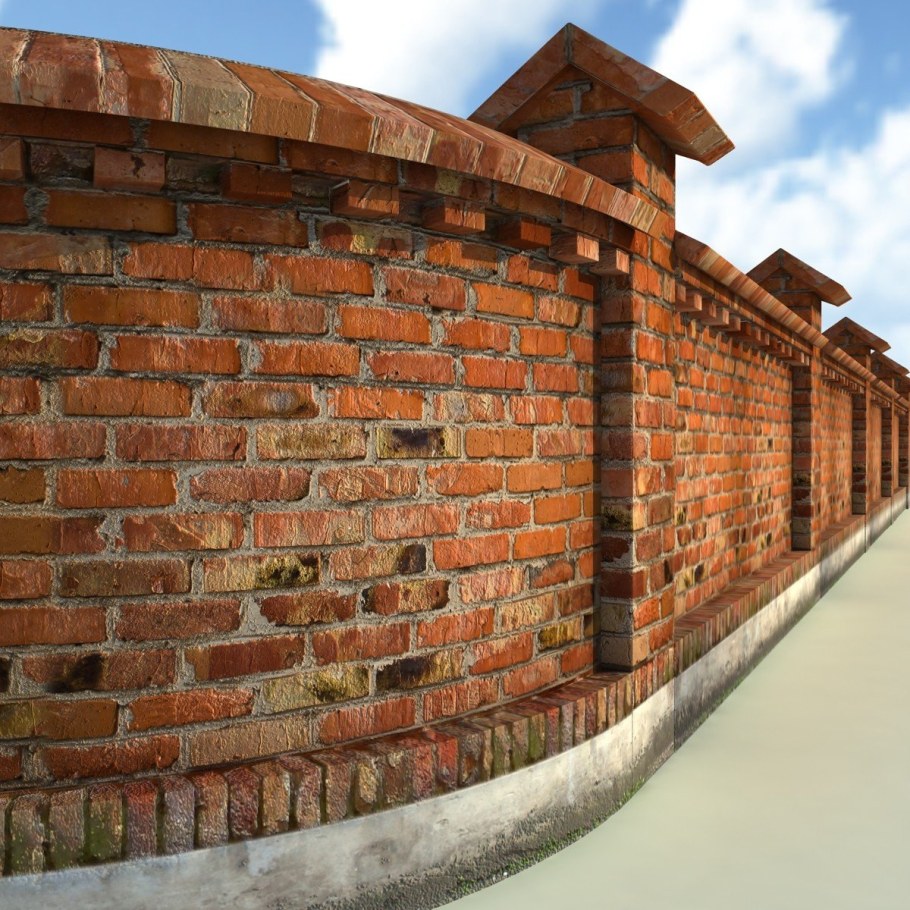 Красивые заборы из кирпича