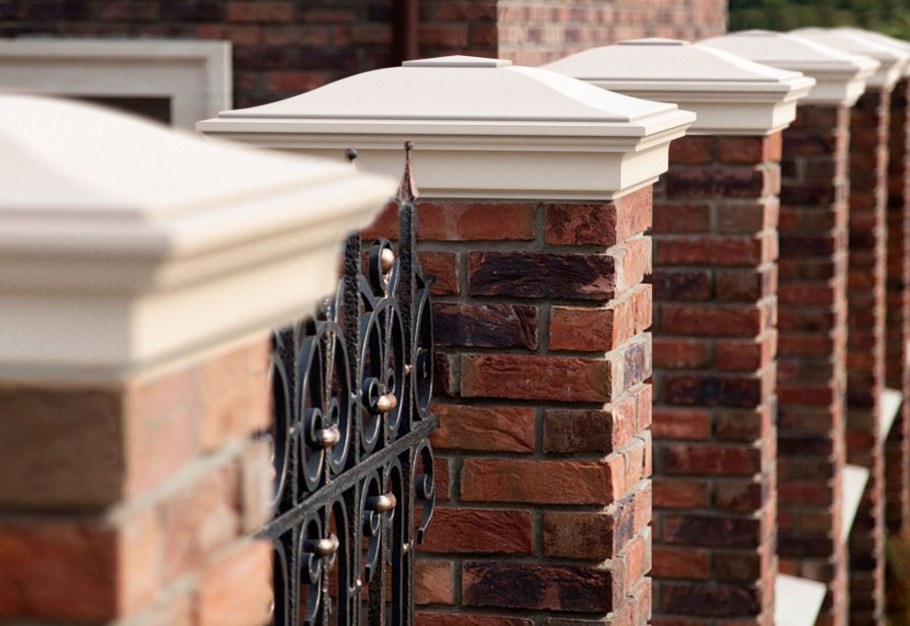 Крышки на кирпичные столбы