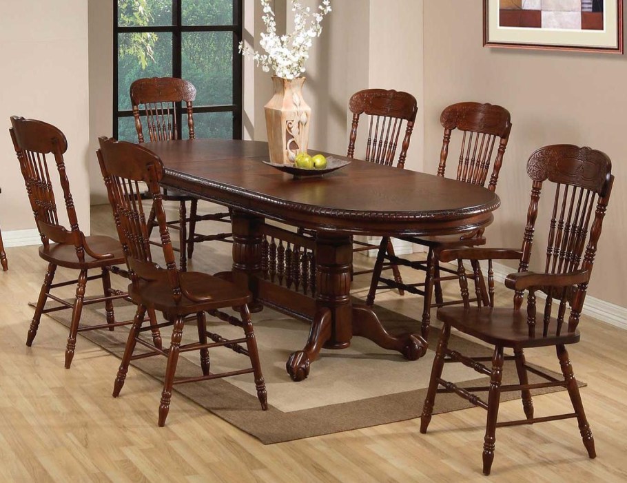 Стол HNDT - 4296 SWC MK-1104-HG темный орех