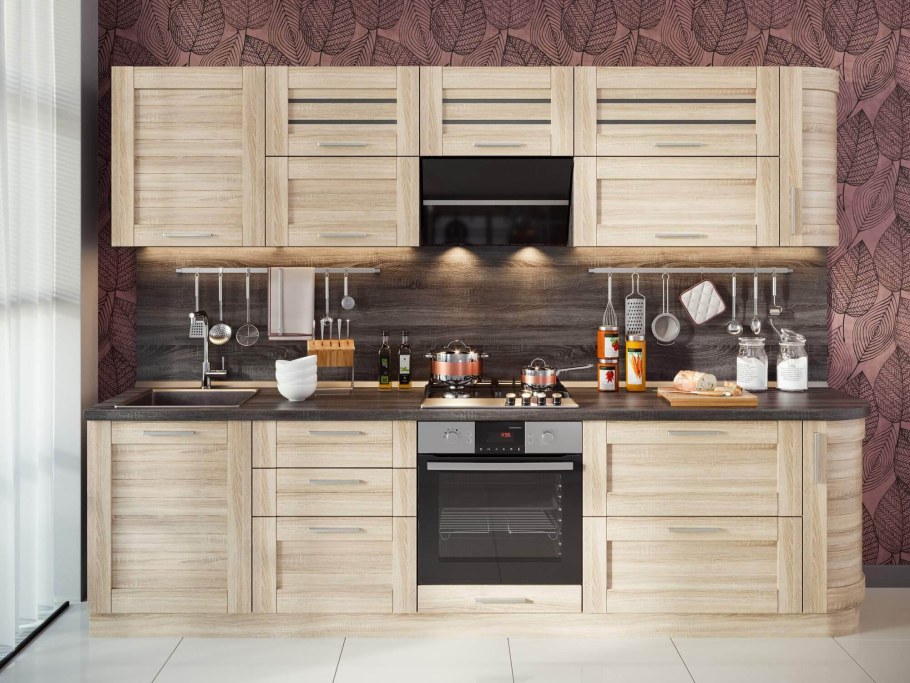 Кухня Оливия сонома эйч светлая