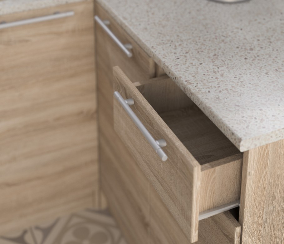 Кухня Ангелина Классик 300 см. дуб сонома